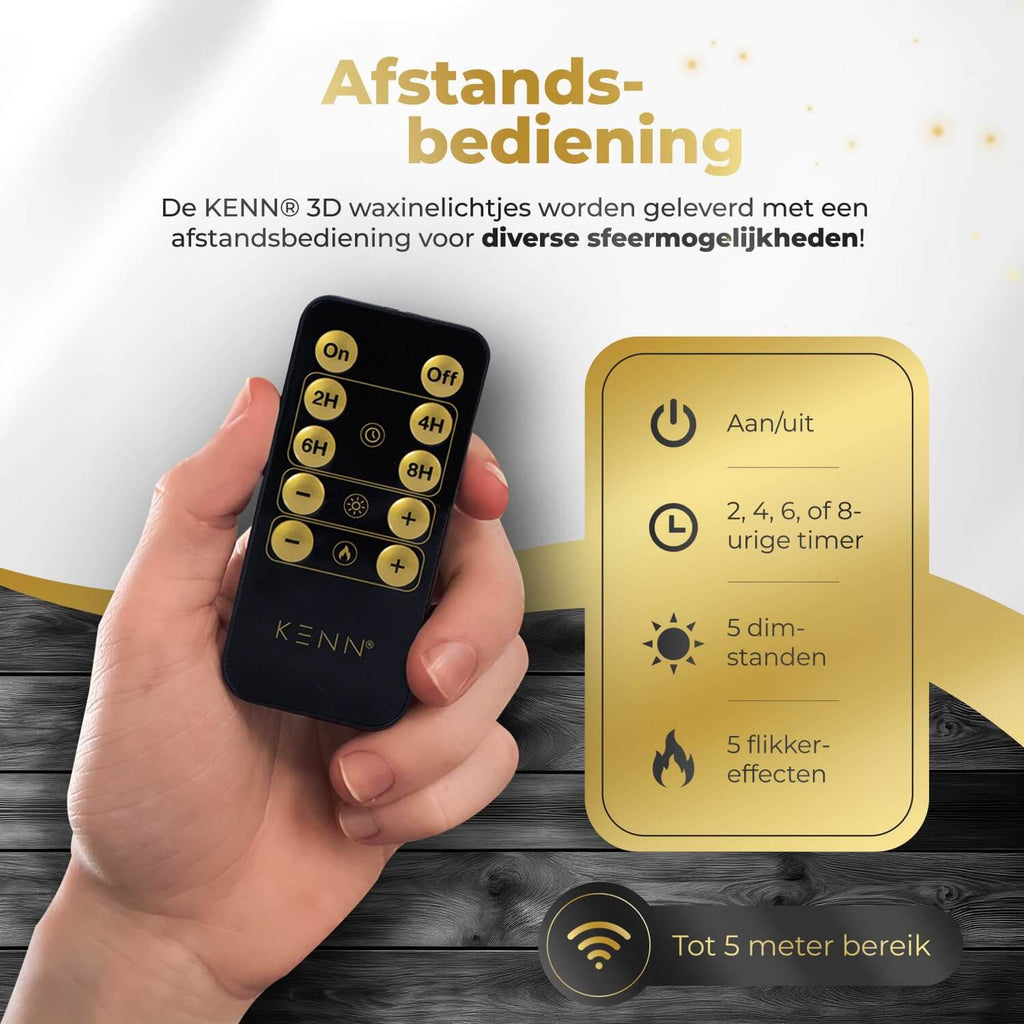 KENN® LED Waxinelichtjes – Set van 10 – Taupe