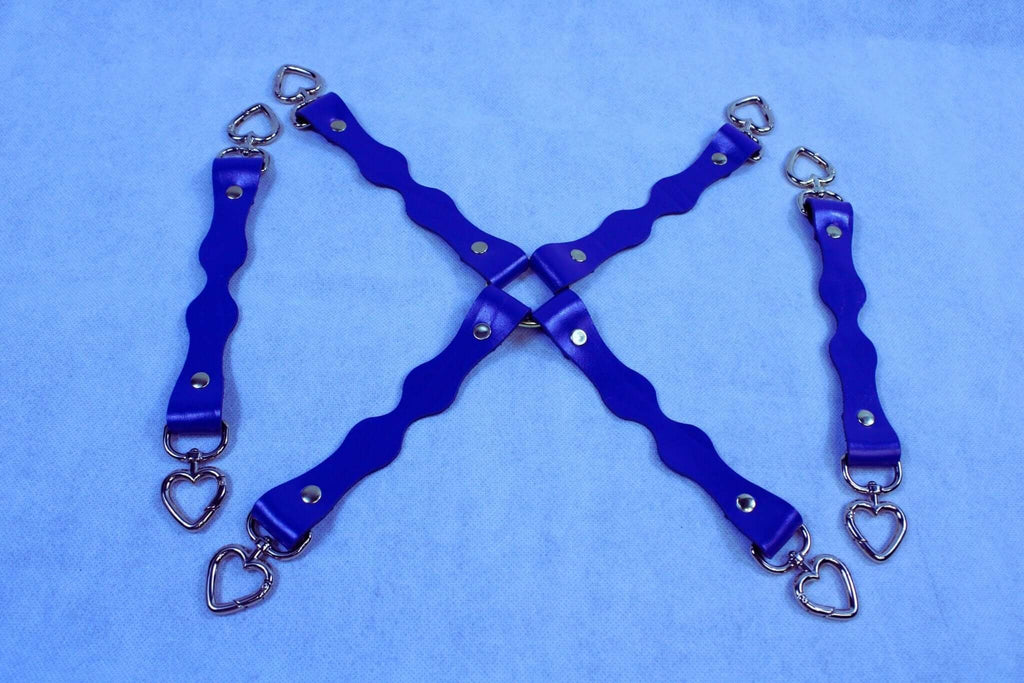 BDSM Gear Handmade Leather Connectors with D-Ring