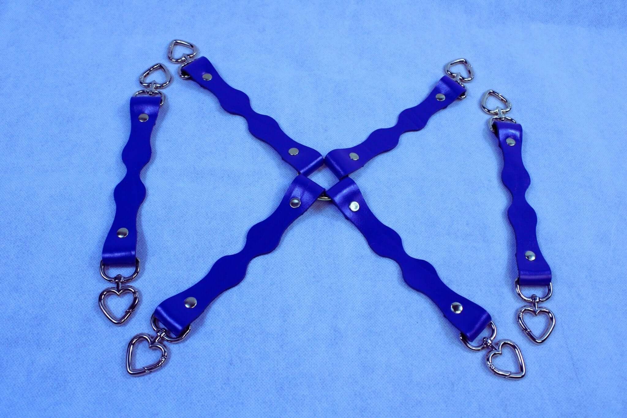 BDSM Gear Handmade Leather Connectors with D-Ring