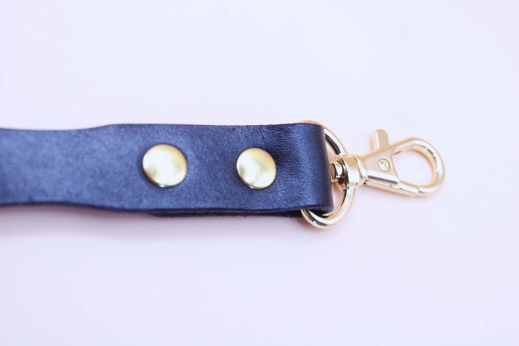 BDSM Leash Custom Daddy Leather Leash with Premium Grip - 40CM