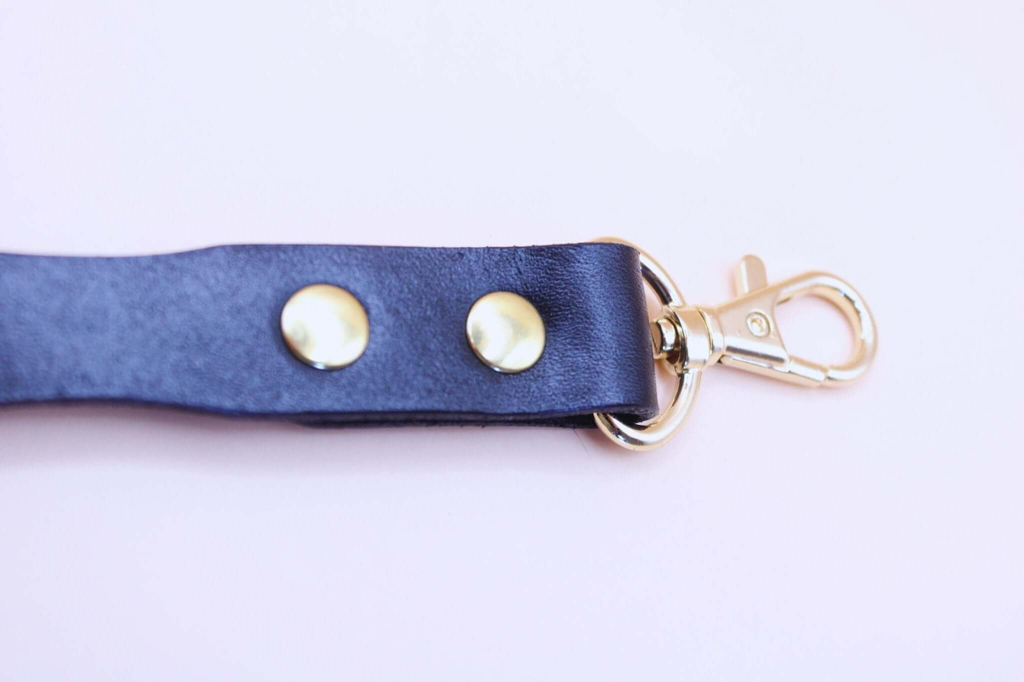 BDSM Leash Custom Daddy Leather Leash with Premium Grip - 40CM